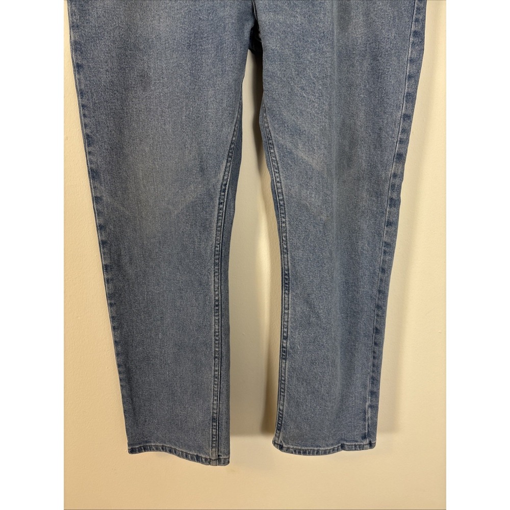 Wrangler Jeans Men's 38X30 Blue Denim Cowboy Cut Western Straight Leg Light Wash - Picture 3 of 12